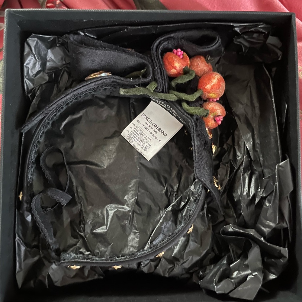 Dolce Gabbana pomegranate headband